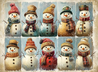 Charming Snowman Collection Puzzle | MakeYourPuzzles